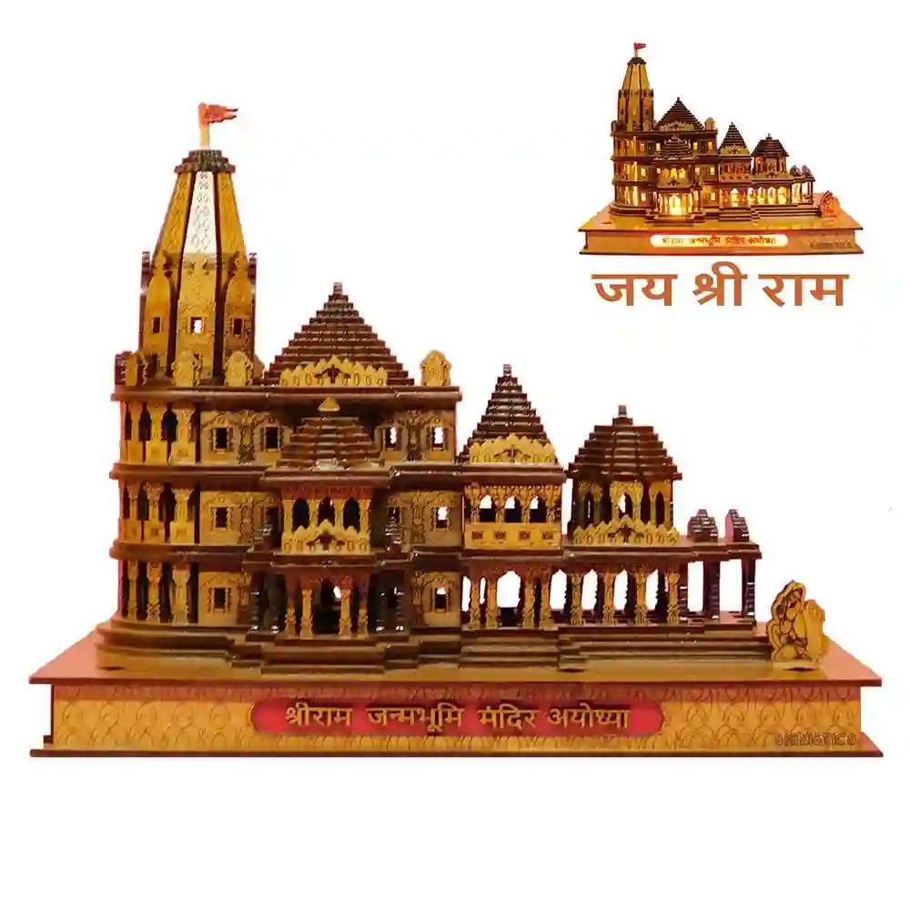 Jai Shree Ram Mandir Ayodhya Temple with Ram Darbar Photo