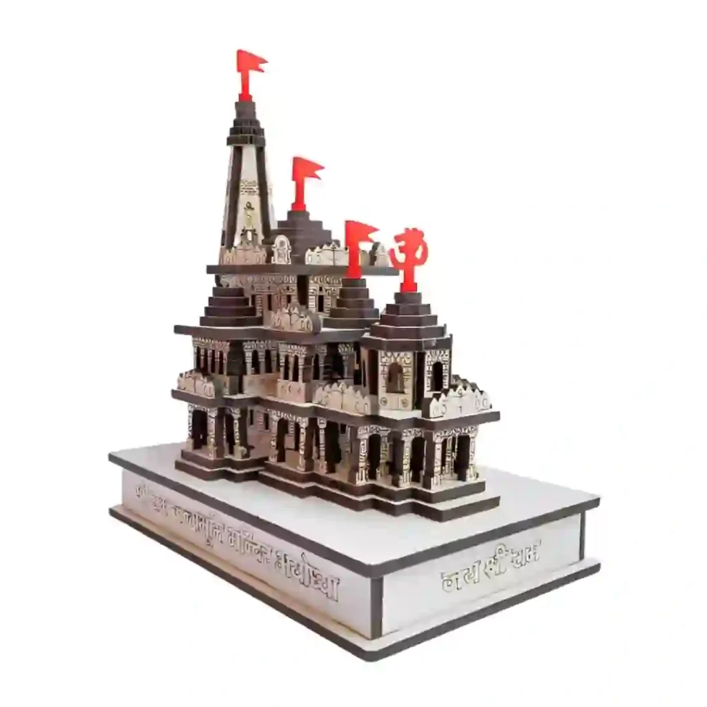 Shri Ram Mandir Ayodhya 3D Handcrafted Wooden