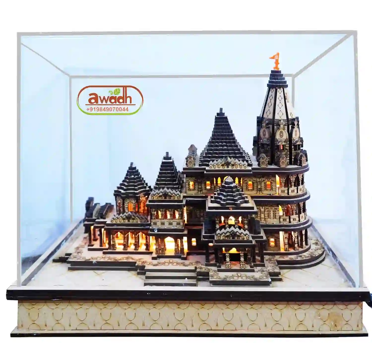 Sri Ram Mandir Ayodhya Wood 3D Temple Model