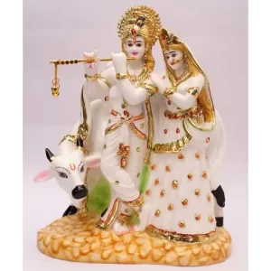 Radha Krishna Marble Murti Statue