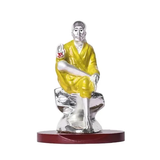 Shop Silver Plated Sai Baba Statue