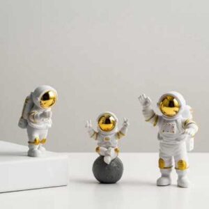 3pcs Astronaut Figurine Home Decor Astronaut Statue