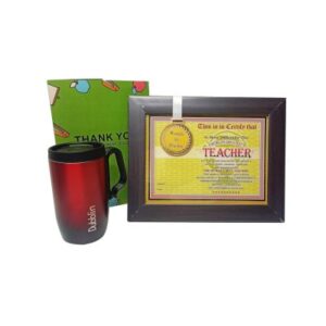 Teachers Day Gift Combo - Mug, Thank You Card and Certificate