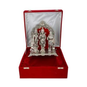 INTERNATIONAL GIFT Silver Ram Darbar Idol (Oxidized Finish)