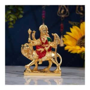 Idolkart Gold Plated Durga Maa Idol