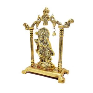 Metal Radha Krishna Statue