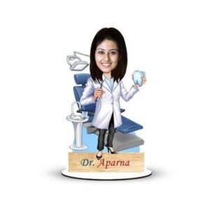 Personalized Caricature Gifts for Lady Dentist Doctor