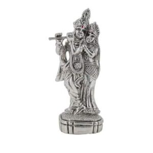 Silver Radha Krishna Murti