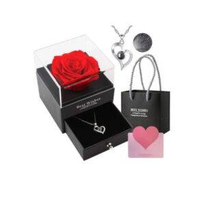 Rose & Necklace Set For Karva Chauth Gift For Wife