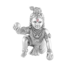 Silver Bal Gopal Krishna Idol