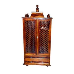 Varsha Furniture Sheesham Wooden Mandir With Doors