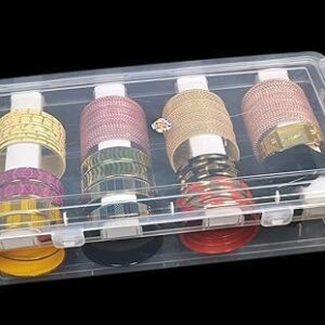 Clear Plastic Bangle Box with Compartments