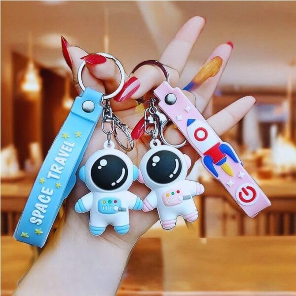 Astronaut Keychain Set for Kids and Bag