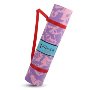 Fitness Mantra 4mm Anti-Skid Yoga Mat - Marble Design for Comfort & Grip