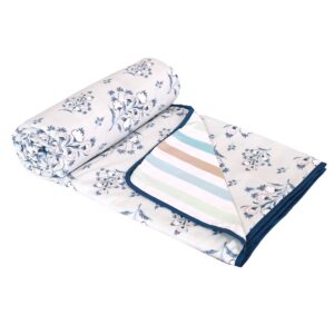 Cloth Fusion Reversible AC Dohar Single Bed Quilt - Floral Blossom