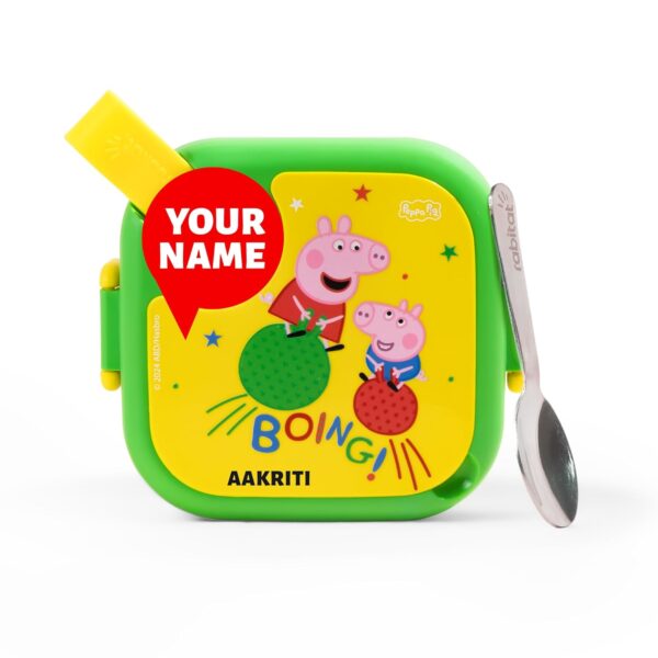 Personalized Peppa Pig Lunch Box for Kids - 500ml Stainless Steel Tiffin