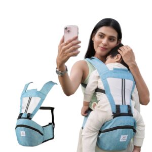 Tinyberg 4-in-1 Baby Carrier - Adjustable for Newborns and Toddlers, Baby Blue