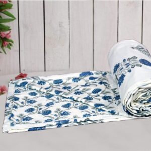 Reversible Cotton Dohar Single Bed Quilt