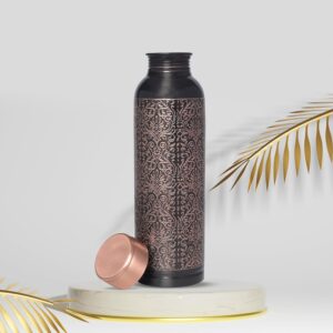 DI Decorative India Copper Carving Water Bottle