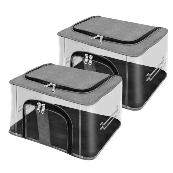 Clothes Storage Bags with Zip - Set of 24 Foldable Saree Covers