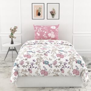 Pure Cotton Single Bedsheet Blush Pink