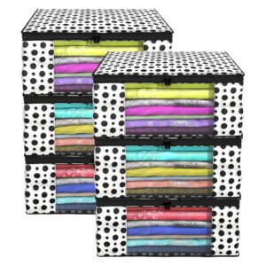 Kuber Industries Clothes Organizer Set ? 6 Pieces, Wardrobe Storage with Zip
