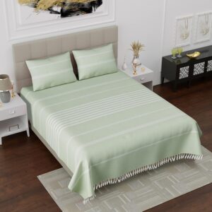 Cotton Double Bedsheet with Pillow Covers