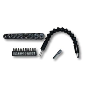 Flexible Extension Drill Bit Set with 21 Pieces for DIY Use
