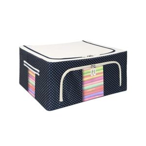 Clear Window Wardrobe Storage Box - 24L, Blue