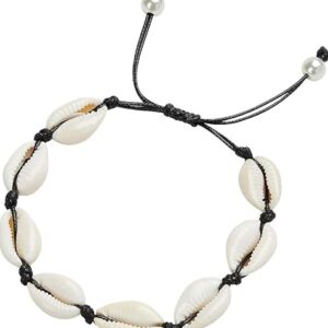 Adjustable Puka Shell Anklet with Boho Style for Beach Look