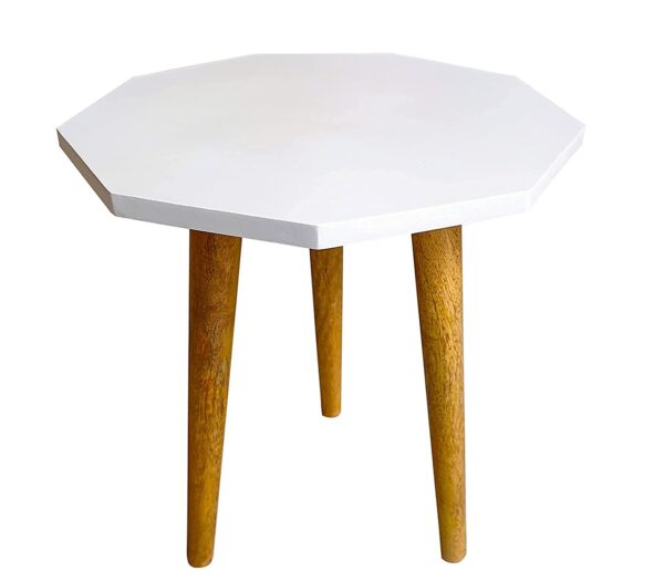 Foldable Wooden Side Table Stool - Round, Multi-Purpose