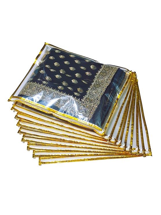 Transparent Saree Bags Pack of 12 for Travel and Closet Storage