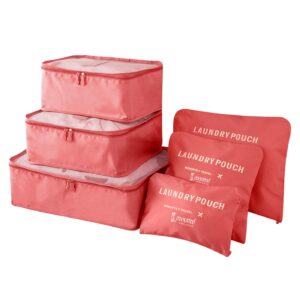 Luggage Organizer Bags for Packing - 6PC, Oxford Cloth