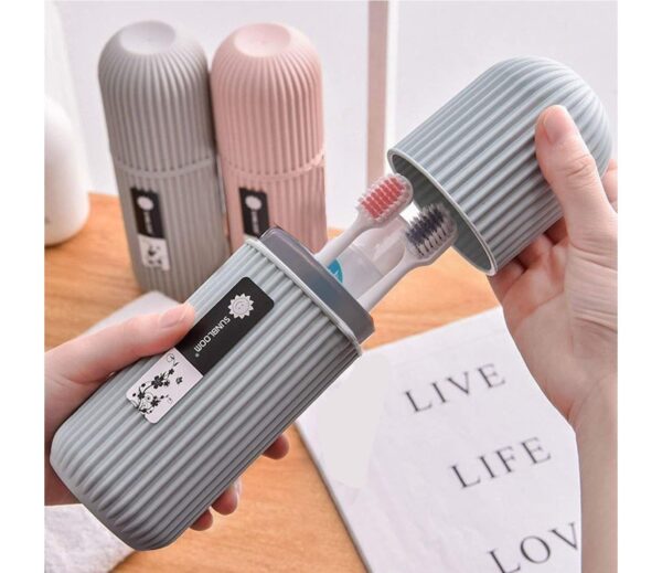 Portable Toothbrush Holder - Capsule Shape, Multi-Color