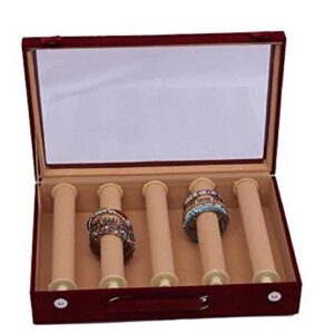 Velvet Bangle Box Set - 5 Rods, Multicolor