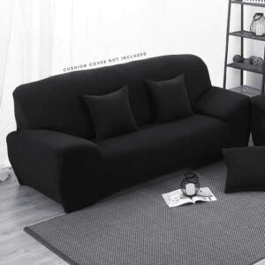 Black Elastic Sofa Cover