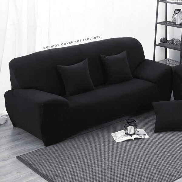 Black Elastic Sofa Cover