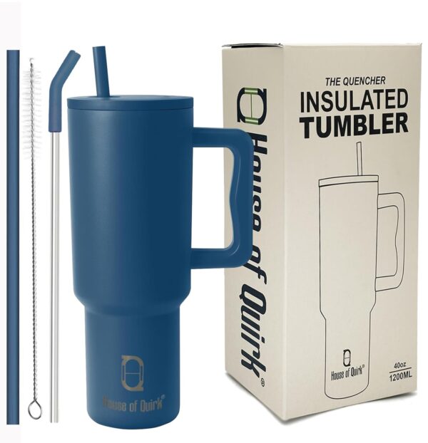 Double Insulated Tumbler for Hot & Cold - 1200ml, Teal Blue