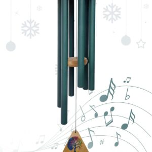 30.5 Inch Large Wind Chimes for Home - Army Green