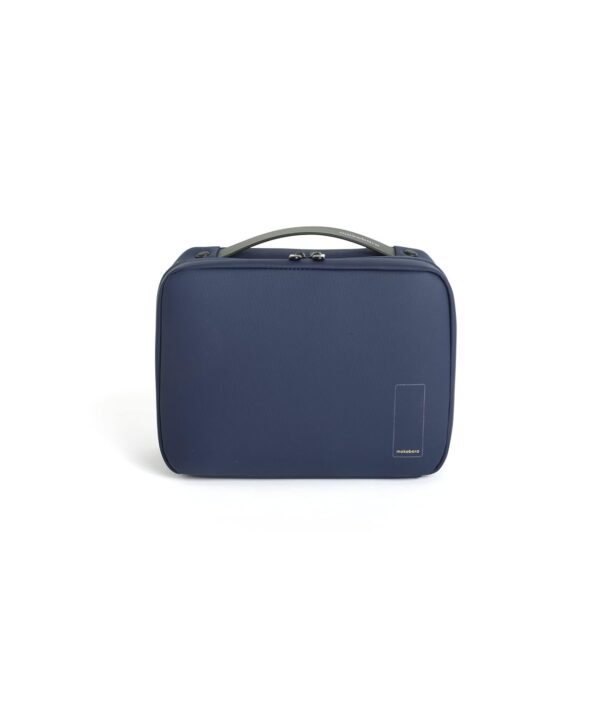 Hanging Toiletry Bag for Travel - 3 Split Compartments, Blue