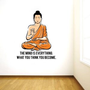 Buddha Quote Wall Sticker for Peaceful Decor