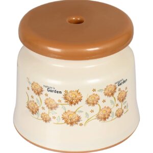 Strong Plastic Stool for Indoor Use [Cream, Unbreakable]
