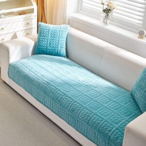 Non-Slip Velvet Sofa Cover Mat