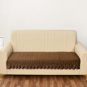 Dark Brown Velvet Sofa Cover