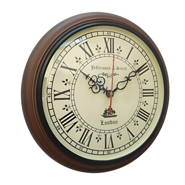 Antique Wooden Wall Clock for Home & Office - 12 Inch