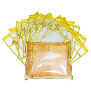 Premium Transparent Saree Covers for Wedding and Gifting, Set of 12