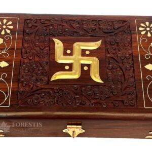 Hand Brass OM Box for Jewellery, Cash, Good Luck