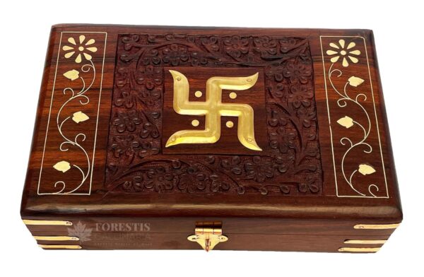 Hand Brass OM Box for Jewellery, Cash, Good Luck