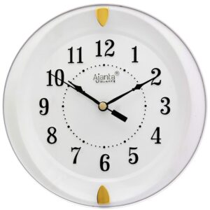 Plastic Analog Wall Clock for Home - 7 Inches, White