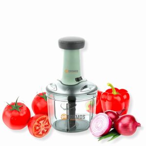 900ml Hand-Press Chopper for Onion, Salad, Tomato